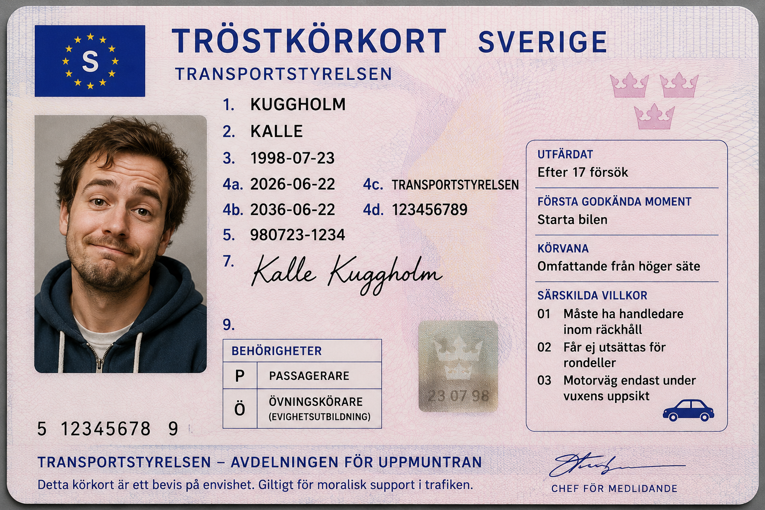 Tröstkörkort